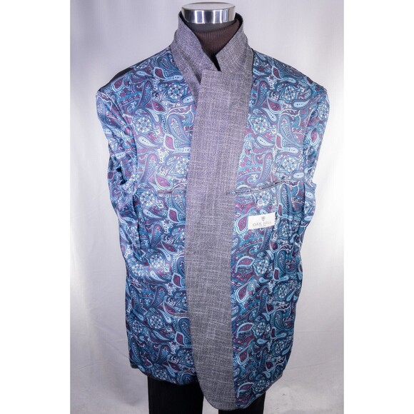 Oak Hill Cotton Blazer Mens 2XL (50R 52R) Sports Coat Jacket Blazer Gray - Picture 9 of 14